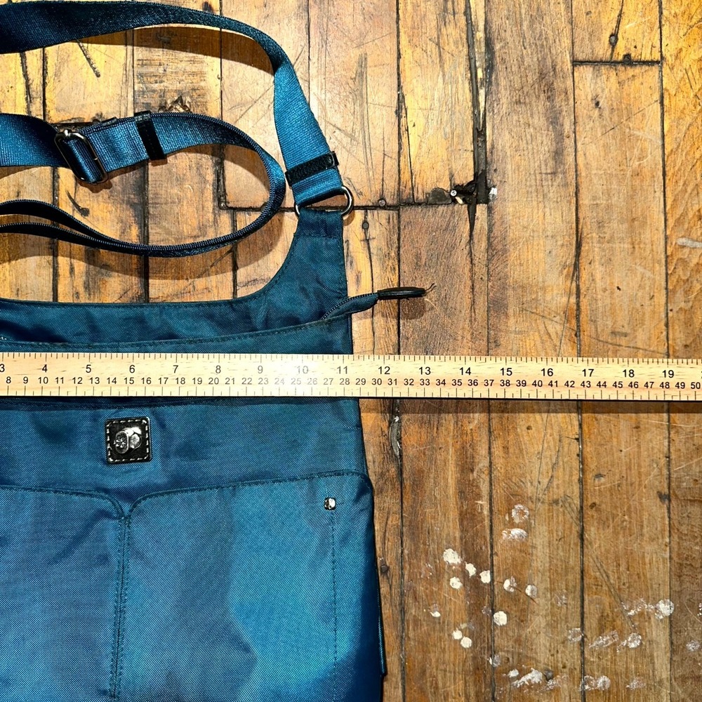 Mosey by Crossbody Bag Women's Blue Voyage Slip Pocket Hobo Commuter - Picture 3 of 9